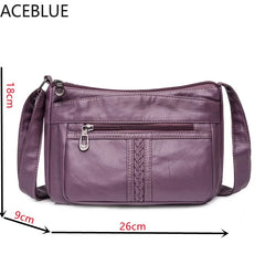 Solid Messenger Bag High Capacity Shoulder Bags Women Handbag