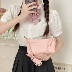Small Shoulder Bag Square Crossbody Bags PU Leather Handbag with Purse