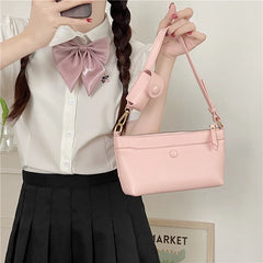 Small Shoulder Bag Square Crossbody Bags PU Leather Handbag with Purse
