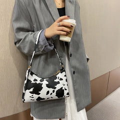 Animal Pattern Handbag PU Leather Shoulder Purse Female Totes Bag