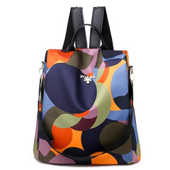 Waterproof Oxford Women Backpack Large Capacity Anti-theft Design
