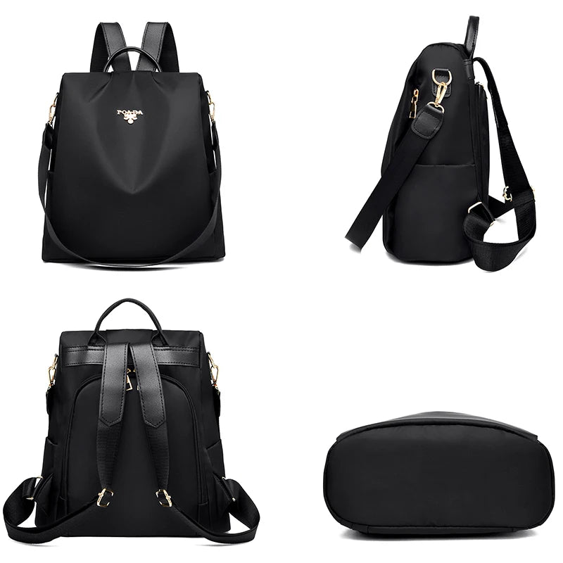 Anti-Theft Women Backpack Oxford Cloth Shoulder Bag for Teenagers Large Capacity