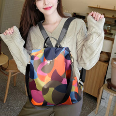 Anti-Theft Women Backpack Oxford Cloth Shoulder Bag for Teenagers Large Capacity