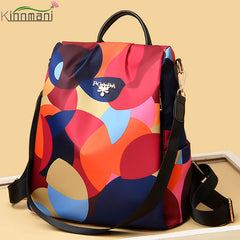 Anti-Theft Women Backpack Oxford Cloth Shoulder Bag for Teenagers Large Capacity