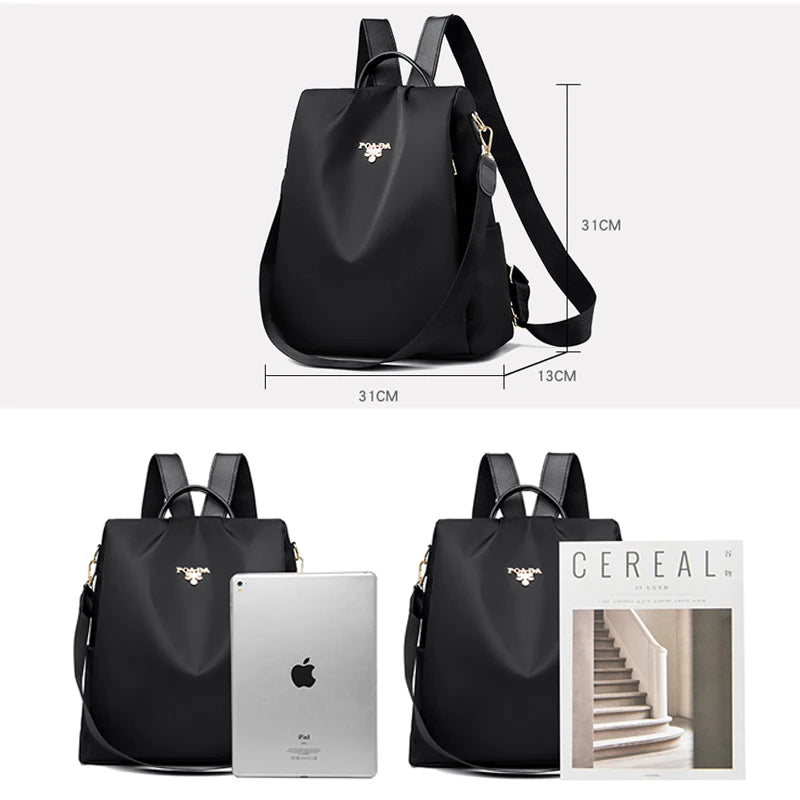 Anti-Theft Women Backpack Oxford Cloth Shoulder Bag for Teenagers Large Capacity