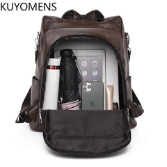 Anti-theft Women Backpacks Purses High Leather Female Rucksack Ladies Large Capa