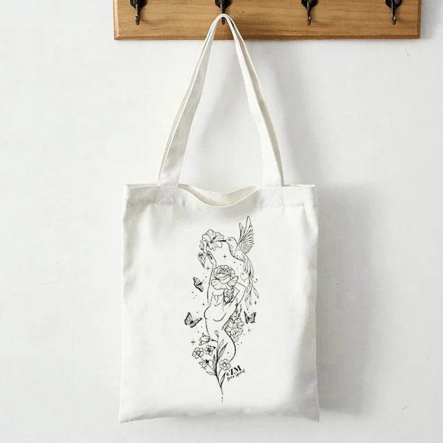 Jute Shopper Handbag Reciclaje - Reusable Grab Bag