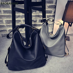 Autumn PU Leather Crossbody Bag Large Capacity Casual Handbag for Women