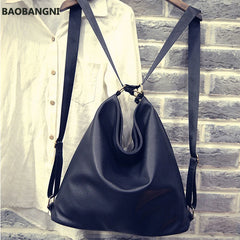 Autumn PU Leather Crossbody Bag Large Capacity Casual Handbag for Women