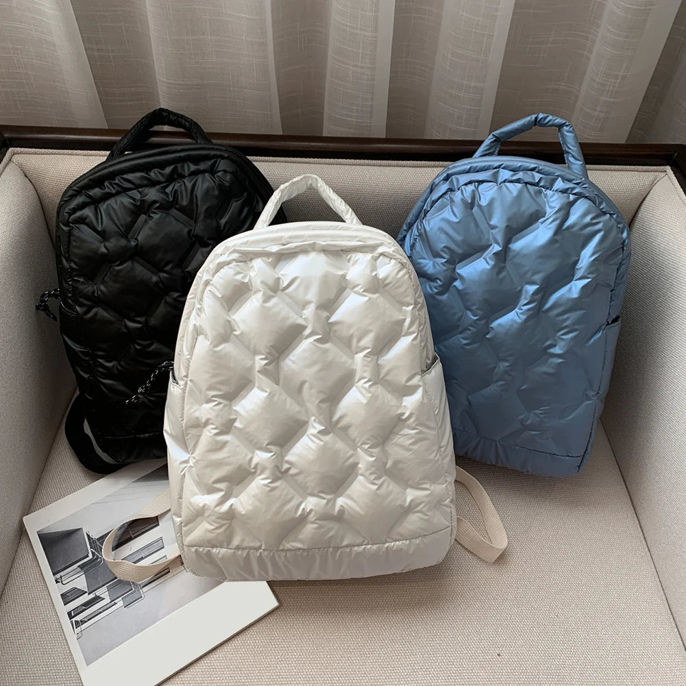 Autumn Winter Women Backpack Space Cotton Unisex Large Lightweight Travel