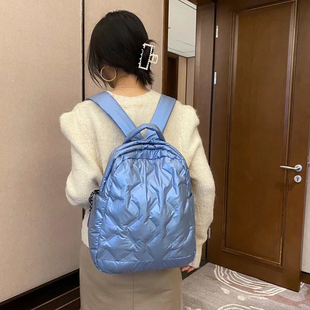 Autumn Winter Women Backpack Space Cotton Unisex Large Lightweight Travel