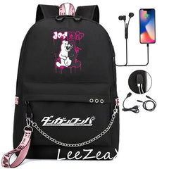 Danganronpa Monokuma Backpack Kids Boys Girls School Bag Travel Laptop Daypack