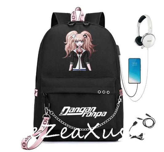 Anime Danganronpa monokuma Backpack - Kids Boys Girls School Bag