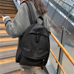 Canvas Women Backpack Anti-theft Girls School Bag