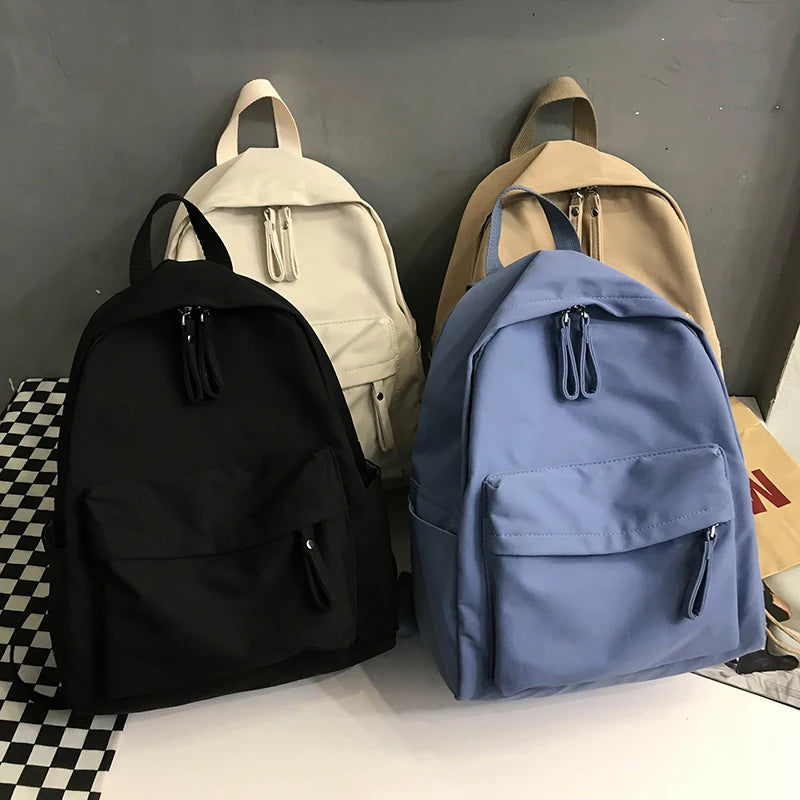 Canvas Women Backpack Shoulder Bag Anti-theft