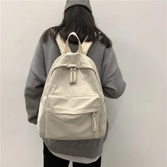 Canvas Women Backpack Shoulder Bag Anti-theft
