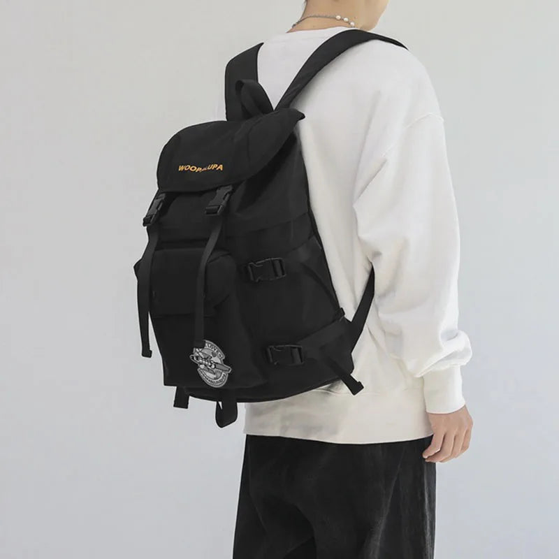 Canvas Anti-theft Women Backpack Shoulder Bag