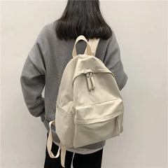 Canvas Women Backpack, Anti-theft School Bag for Girls