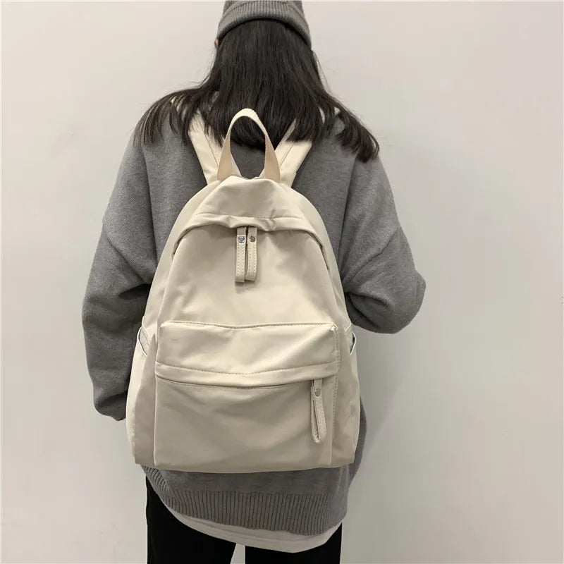 Canvas Women Backpack Anti-theft Bag for Teenage Girls School Backapck