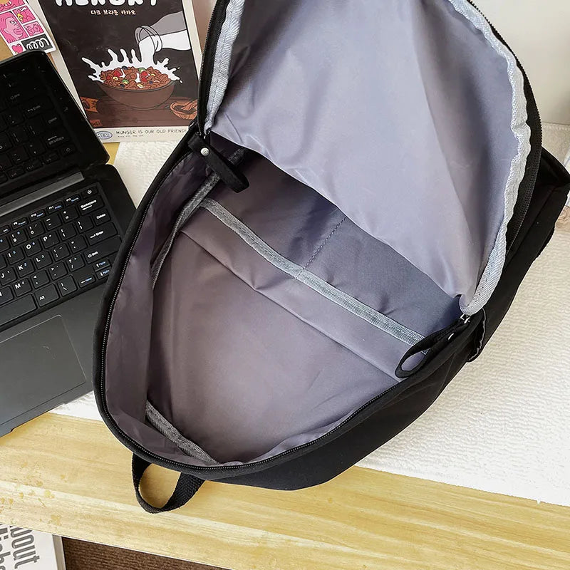 Canvas Women Backpack Anti-theft Girls School Bag