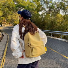 Canvas Women Backpack Anti-theft Girls School Bag