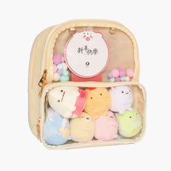 Clear Transparent Women DIY Backpack Lovely Lolita Bag 7 Colors