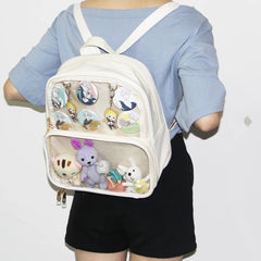 Clear Transparent Women DIY Backpack Lovely Lolita Bag 7 Colors