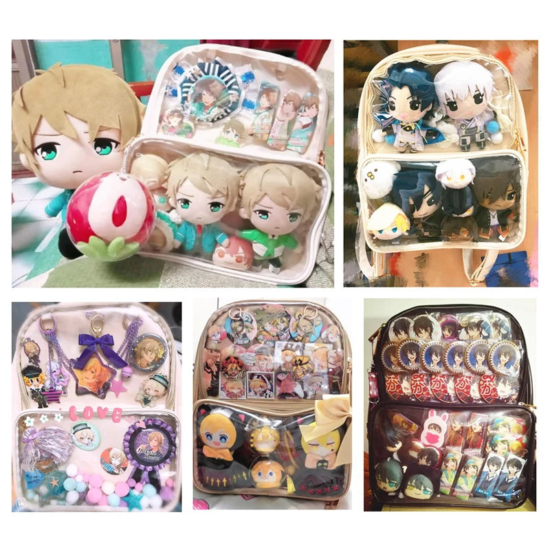 Clear Transparent Women DIY Backpack Lovely Lolita Bag 7 Colors