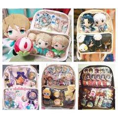 Clear Transparent Women DIY Backpack Lovely Lolita Bag 7 Colors