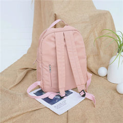 Pink Backpack For Women Leisure Trip Rucksack School Bag