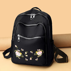 Waterproof Oxford Embroidery Travel Bag Daily Lady Pack Shopping Handbag