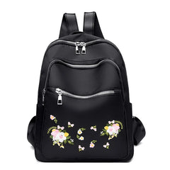Waterproof Oxford Embroidery Travel Bag Daily Lady Pack Shopping Handbag
