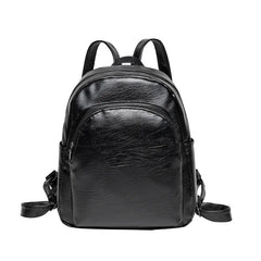 Leather Laptop Backpack for Women College Student Book School Bags