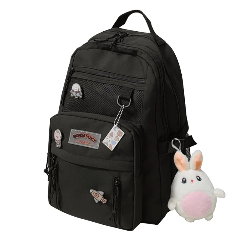 Large Capacity Casual College Bookbag for Boys Girls Student