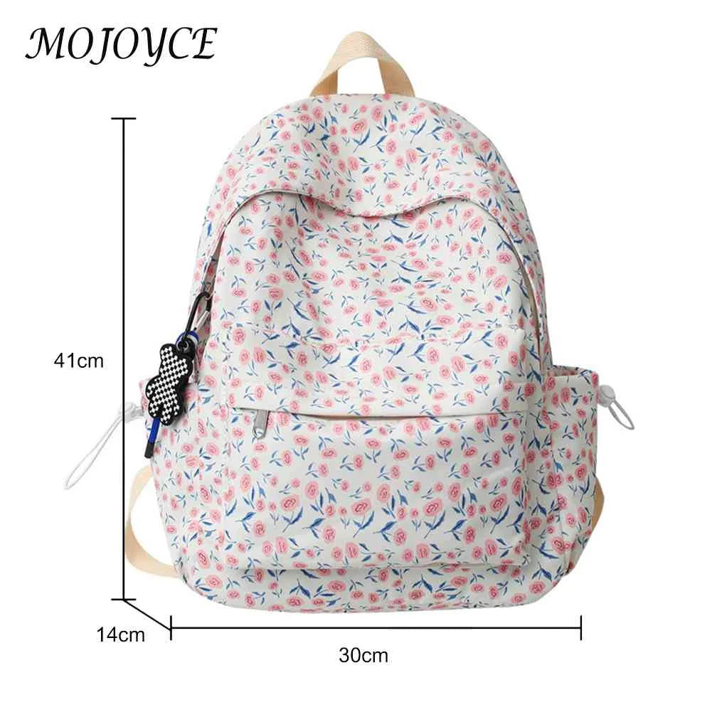 Large Capacity Floral School Backpack for Girls