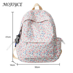 Large Capacity Floral School Backpack for Girls