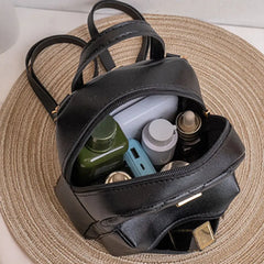 Mini Leather Backpack Waterproof Bags For Women
