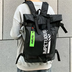 Men College Student School Bag High Capacity Sports Backpack