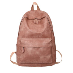 PU Leather Outdoor Travel Backpack Boys Girls Students School Bags