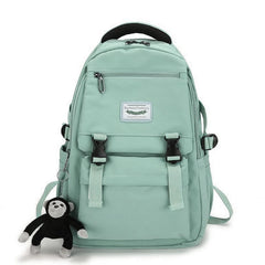 Nylon School Bag for Teenagers Youth Large Capacity Rucksack
