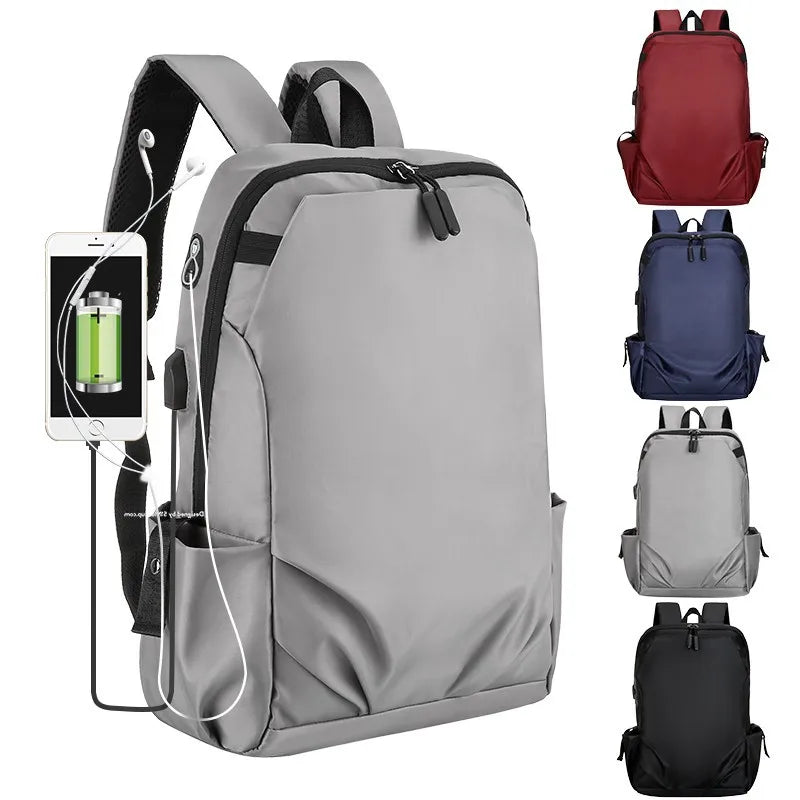 Waterproof Printing Schoolbag USB Computer Bag