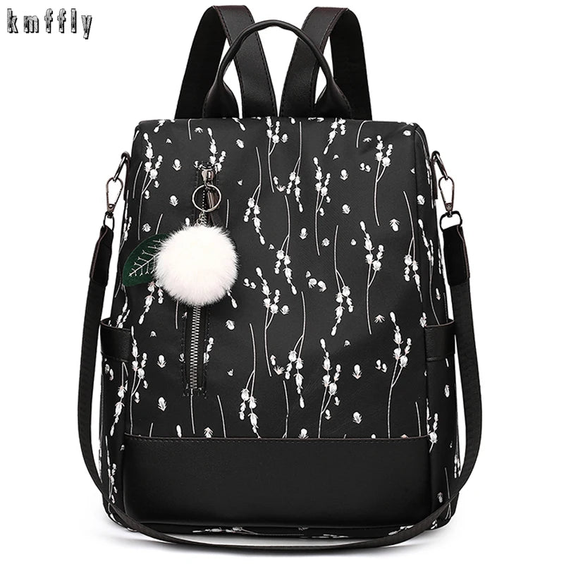 Women Oxford Cloth Shoulder Bag School Travel Backpack Mochila Feminina