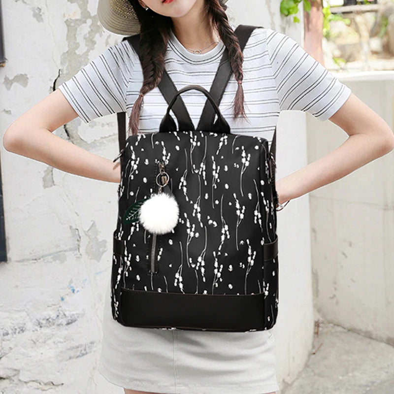 Women Oxford Cloth Shoulder Bag School Travel Backpack Mochila Feminina