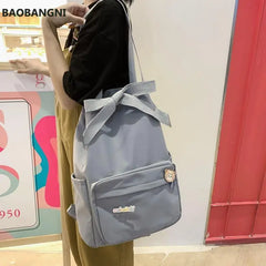 Preppy Style Shoulder Bag for Teenage Girls Summer School Bag