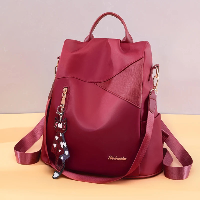 Waterproof Oxford Cloth School Bags for Teenage Girls Ladies Shoulder Bags