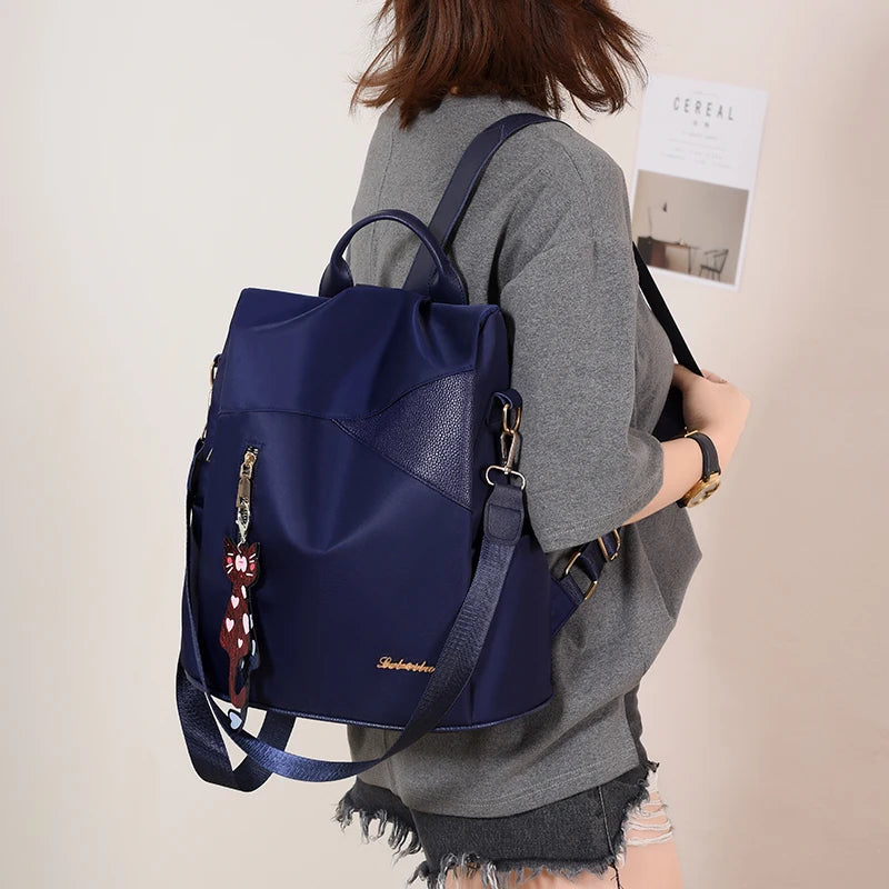 Waterproof Oxford Cloth School Bags for Teenage Girls Ladies Shoulder Bags