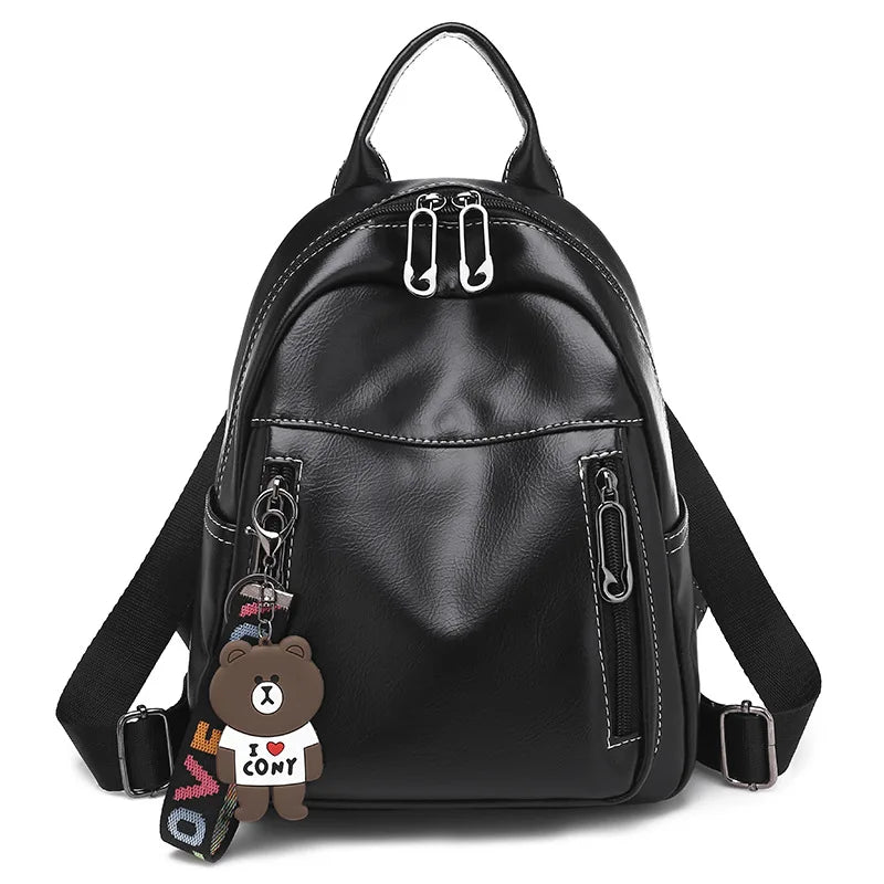 Women's School Backpack Student Female Rucksack Mochila Escolar Girls Solid Bag