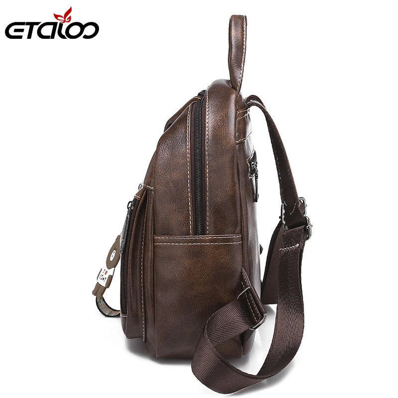 Women's School Backpack Student Female Rucksack Mochila Escolar Girls Solid Bag