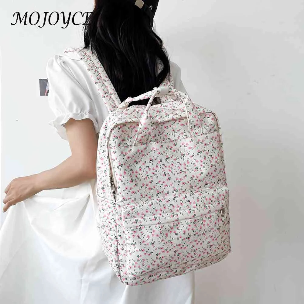 Small Fresh Retro Denim Cloth Daypack Schoolbag for Girls