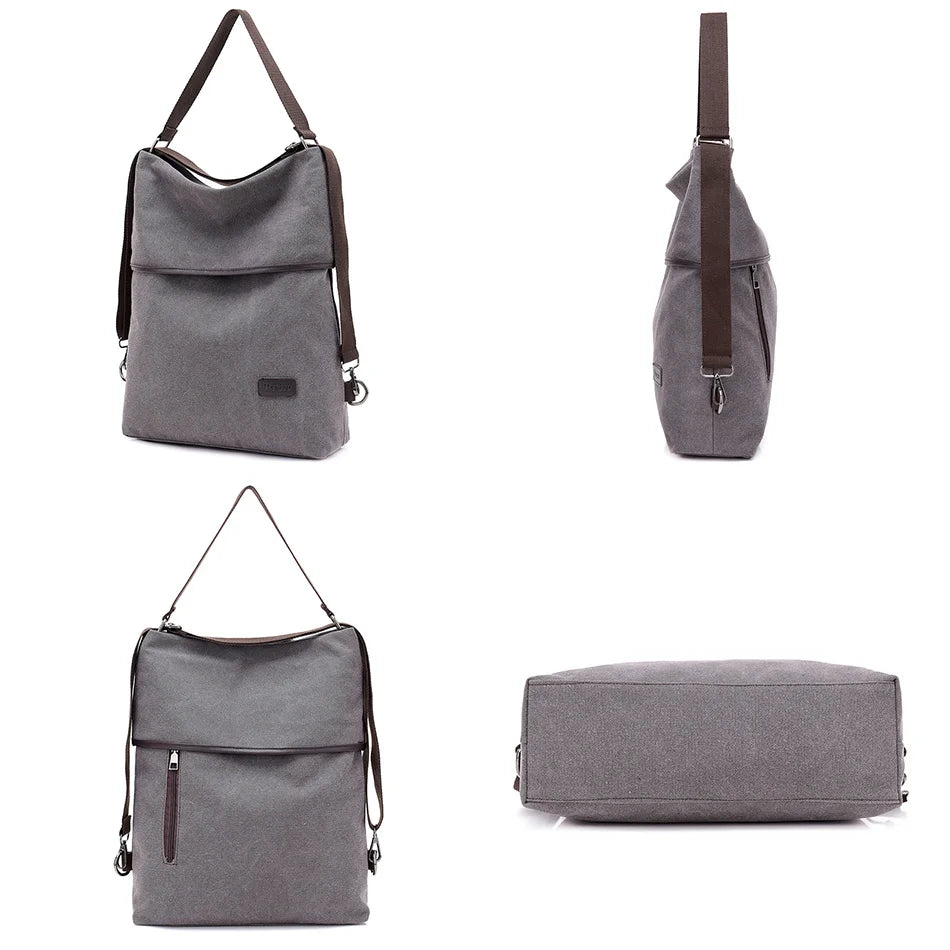 Canvas Anti-Theft Travel Backpack for Girls Teenager